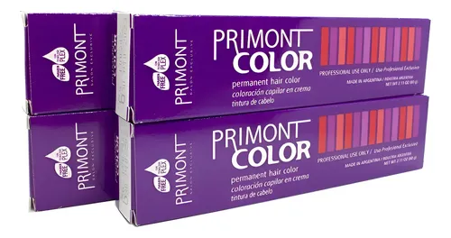 Primont Color X4 Tintura Coloración Cabello 60gr C/amoniaco