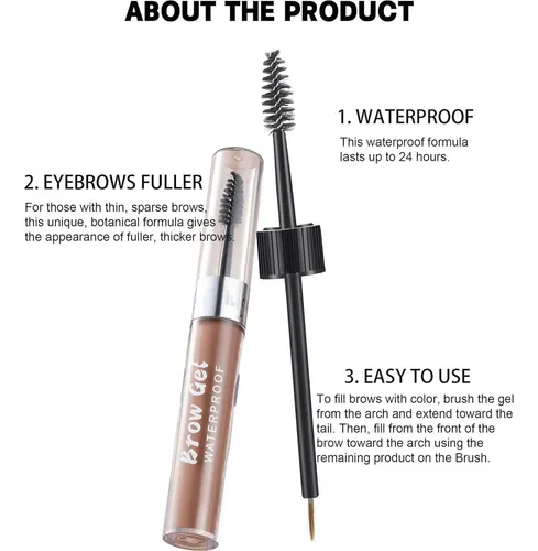Gel Impermeable Para Cejas Maepeor 8 Tonos