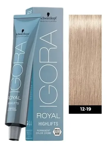 Tinte Profesional Permanente Igora Royal Schwarzkopf 60ml Tono 12-19