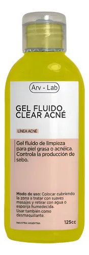 Gel Fluido Limpieza Facial Acne Piel Grasa 125cc Arvensis