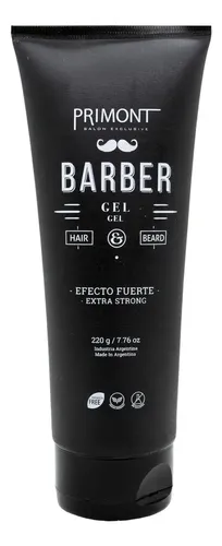 Primont Barber Gel Capilar Vegano Fijación Ultra Fuerte 220g