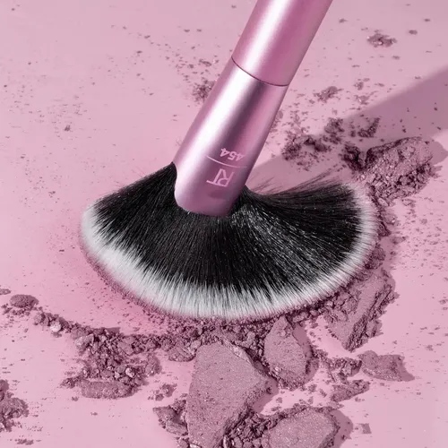 Brocha Maquillaje Real Techniques Extra Big Finishing Brush Rosa