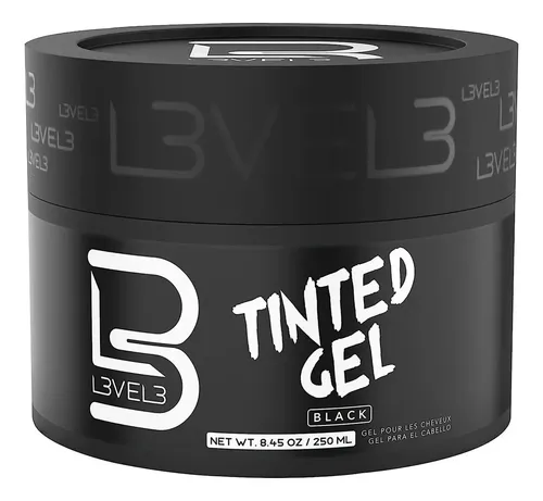 Tinte Negro En Gel L3 L3VEL3 Cubre Cana Alta Fijación 250ml