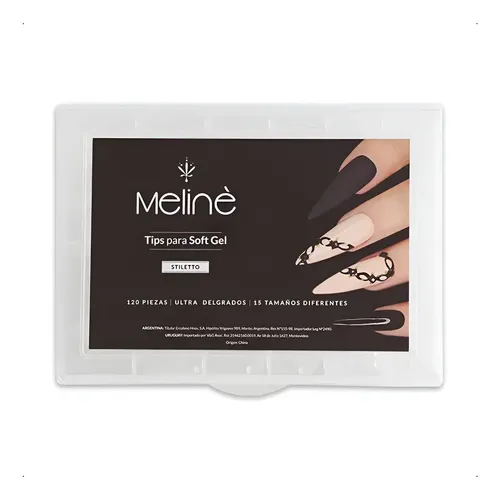 Meline Tips Para Soft Gel Preliminado 120u