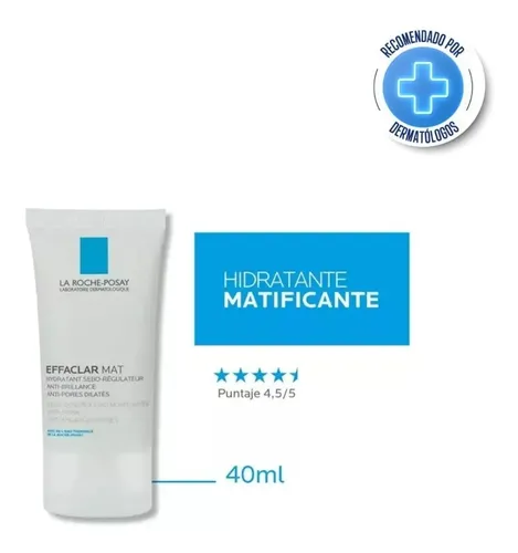 La Roche-Posay Tratamiento Hidratante Reduce Poros Matificante Effaclar Mat 40 mL