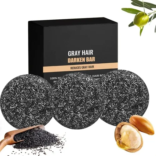 Jabón Para Revertir Canas (paquete De 3) Y Champú Negro.