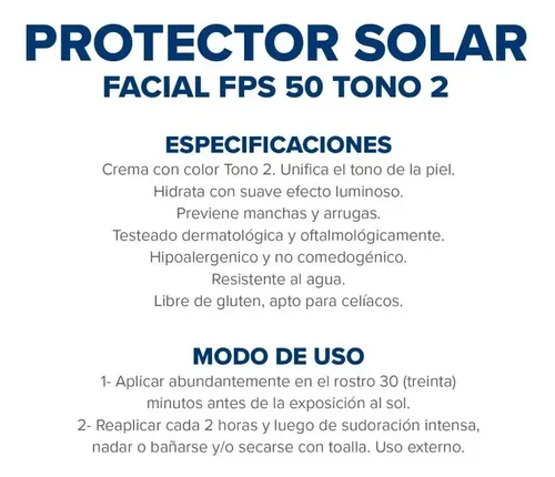 Dermaglós Protector Solar Fps50 Facial Crema Color Medio