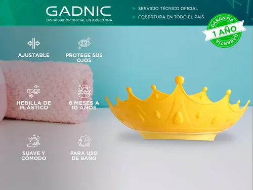 Gorro De Ducha Ajustable Gadnic Proteger Rostro Bebé Chicos