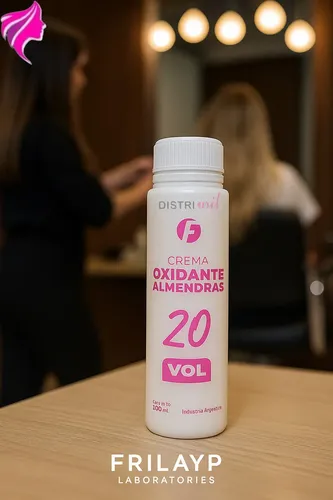 Pack Crema Oxidante 20Vol Almendras Frilayp X24 Unidades X100ml Cada Una – Uso Profesional Ideal Salon Belleza Estetica Peluqueria – Desarrolla Color Reflejos – Proporciona Cobertura Canas