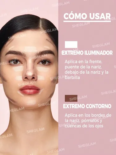 Sheglam Lápiz 2 En 1 Contorno E Iluminador Facial