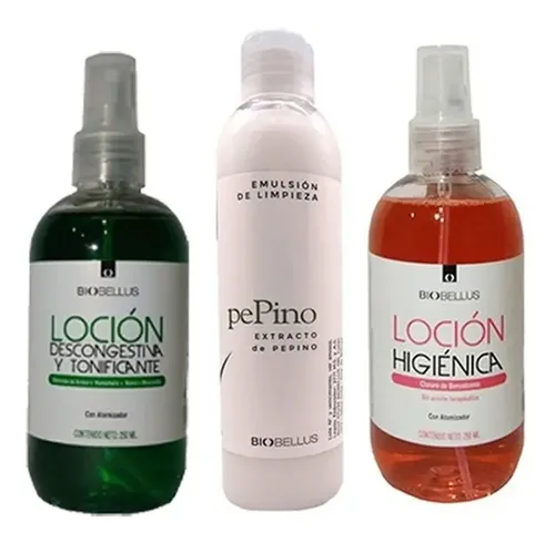 Kit Facial Cutis Seco Locion Emulsion Rostro Piel Biobellus