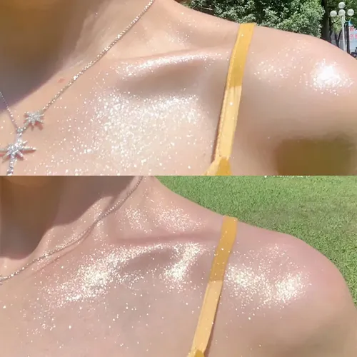 Paleta De Iluminador Dorado Con Brillo Para Rostro Dorado