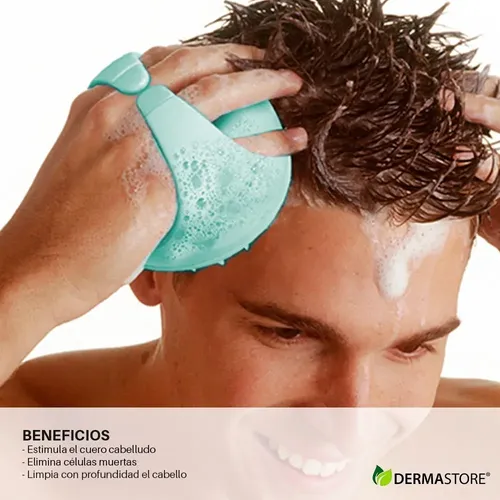 Cepillo Cuero Cabelludo Masajeador Crema Y Shampoo Cabello