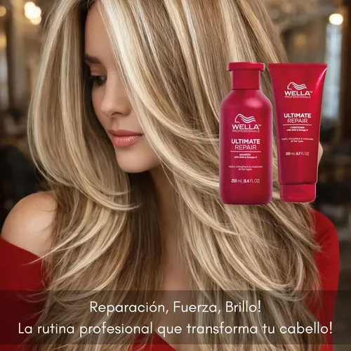 Shampoo Acondicionador Wella Ultimate Repair Nutre Kitx2