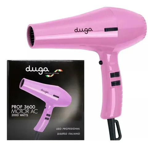 Duga Secador De Pelo Profesional 3600 Violeta 2000w 2 Vel