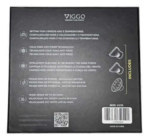 Secador De Pelo Profesional Viggo Vortex 2300w
