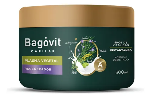 Mascarilla Bagóvit Capilar Plasma Vegetal X 300 Ml