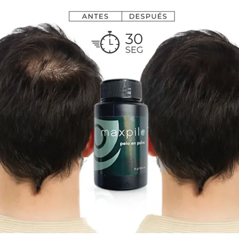 Pelo En Polvo Hair Recovery Maxpilo Tono Castaño Oscuro 15g