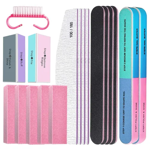 Set De Limas De Uñas Profesionales De 18 Piezas Para Decorac