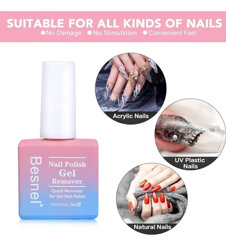 Removedor De Esmalte De Uñas De Gel, Paquete De 10