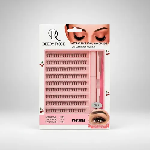 Kit  Pestañas Postizas Extensiones Tendencia Tiktok