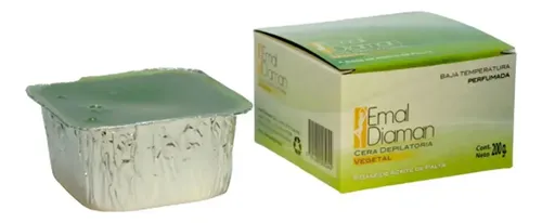 Cera Depilatoria Vegetal Emal Diaman Vegetal 200 Gr