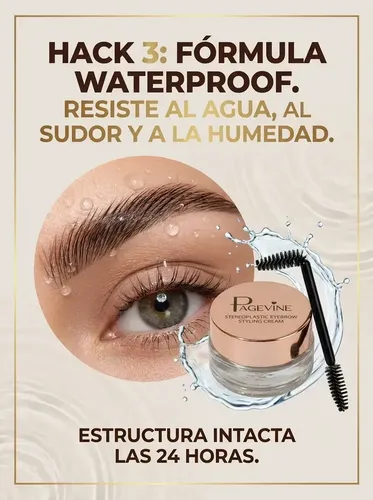 Page Vine Brow Styling Gel Máscara Para Cejas Fija Y Define