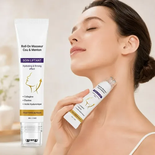 Crema Reafirmante Para Cuello Con Masaje Con Bolas