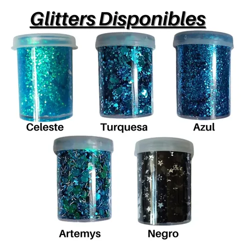 Glitter En Gel X 5 Varios Colores Para Rostro A Eleccion