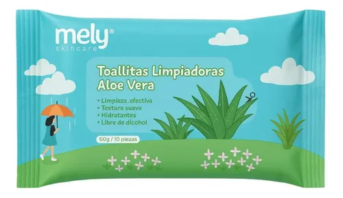 Toallitas Desmaquillantes Húmedas Mely Con Aloe Vera