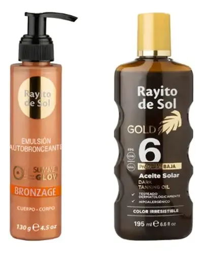Rayito De Sol Emulsion Autobronceante 130+aceite Fps 6 195ml