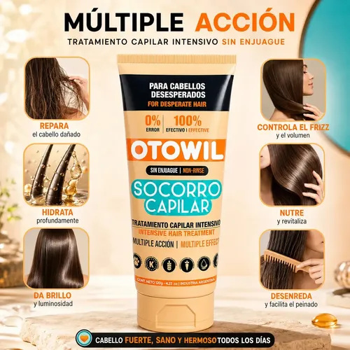 Crema Para Peinar Socorro Capilar Sin Enjuague X120g