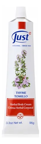 Crema De Tomillo Just 96g Para Aromaterapia