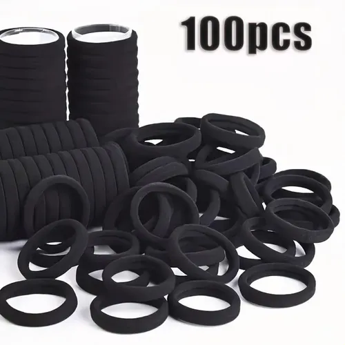100 Unidades De Cintas Elásticas Para El Cabello De Color Li