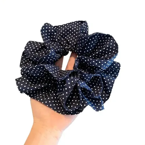 Cintas Para El Pelo Preppy Con Lunares De Doble Capa, Color