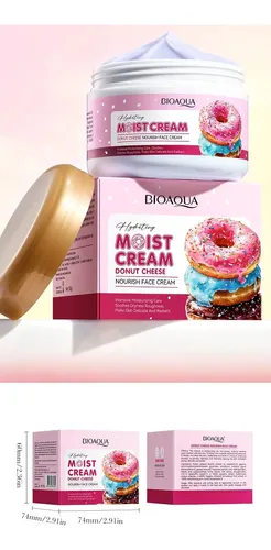 Crema Facial Nutriente Hidratante Donut Cheese 100g Bioaqua