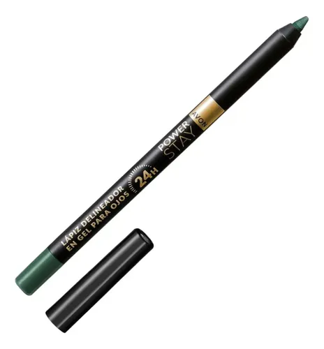 Lapiz Delineador En Gel Power Stay Ojos Avon 24hs Color Going Green