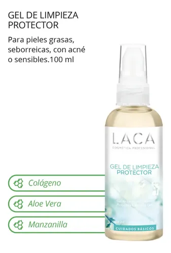 Gel De Limpieza Jabón Líquido Facial Laboratorio Laca