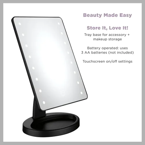 Espejo De Maquillaje Conair Con Luz Led Para Tocador, Baterí