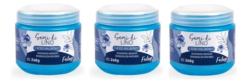 Frilayp Baño Capilar Semi Di Lino Acido Hialuronico 240g X3