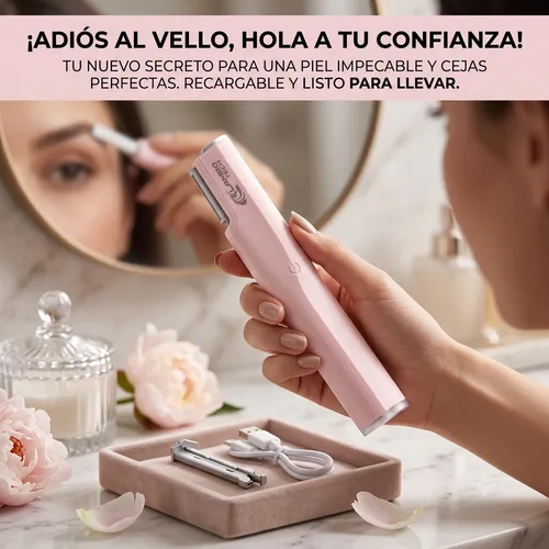 Afeitadora Eléctrica Femenina Corporal Y Facial Recargable