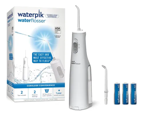 Hilo Dental Portátil Waterpik Wf-02, Blanco, A Batería Blanco
