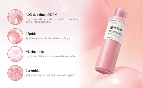 Tónico Hidratante Antiarrugas Iluminador Pdrn Weud Coreano