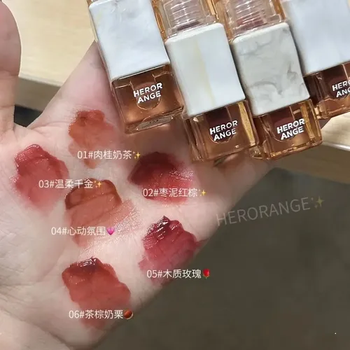 Lip Gloss Mirror Lip Glaze Herorange Original Korean Makeup