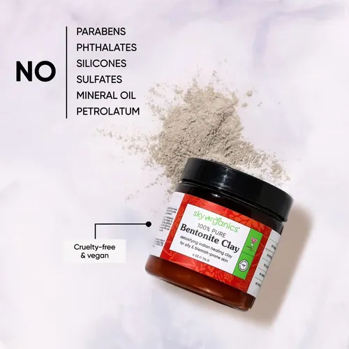Arcilla Bentonita Desintoxicante Sky Organics 113.4 G