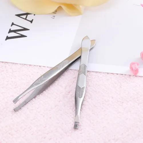 Sw Pinzas Biseladas De Acero Inoxidable Para Cejas (6