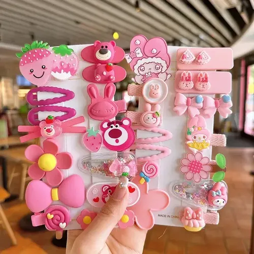 Wj. Accesorios For El Cabello Strawberry Bear Cartoon … Rosa