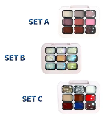 Paleta Esmalte En Gel Sólido Semipermanente Uñas 9 Colores N