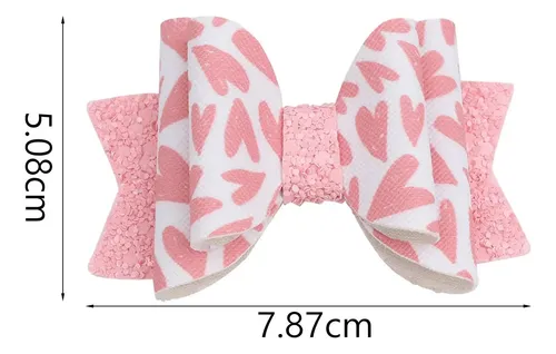 5 Paquete De 2-6 Lazos Para El Pelo De Valentín, 5 Piezas