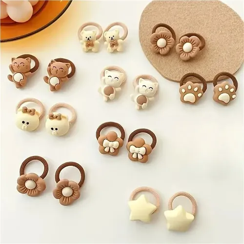 30 Cintas Elásticas Para El Cabello Con Bonitos Diseños De D